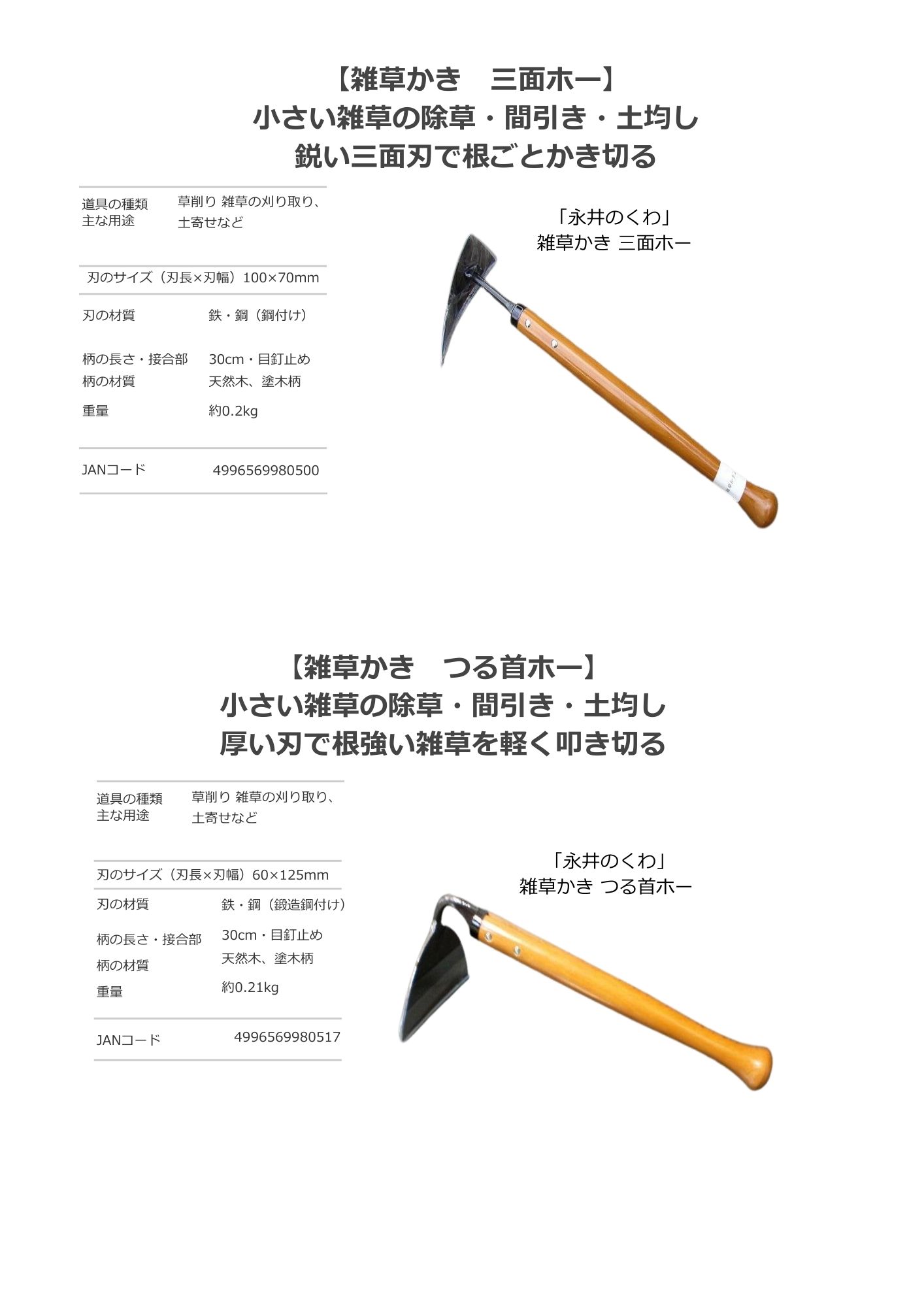 三面ホー・つる首ホー